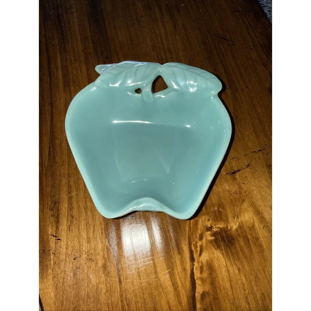 VTG Hoenig of California Turquoise #734 8 Piece Apple Serve/Dip Set
